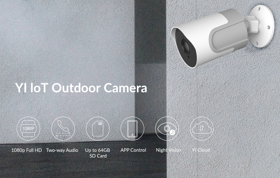YI loT Outdoor Camera 1080P  – מצלמת האבטחה החיצונית החדשה של YI במחיר שחיטה
