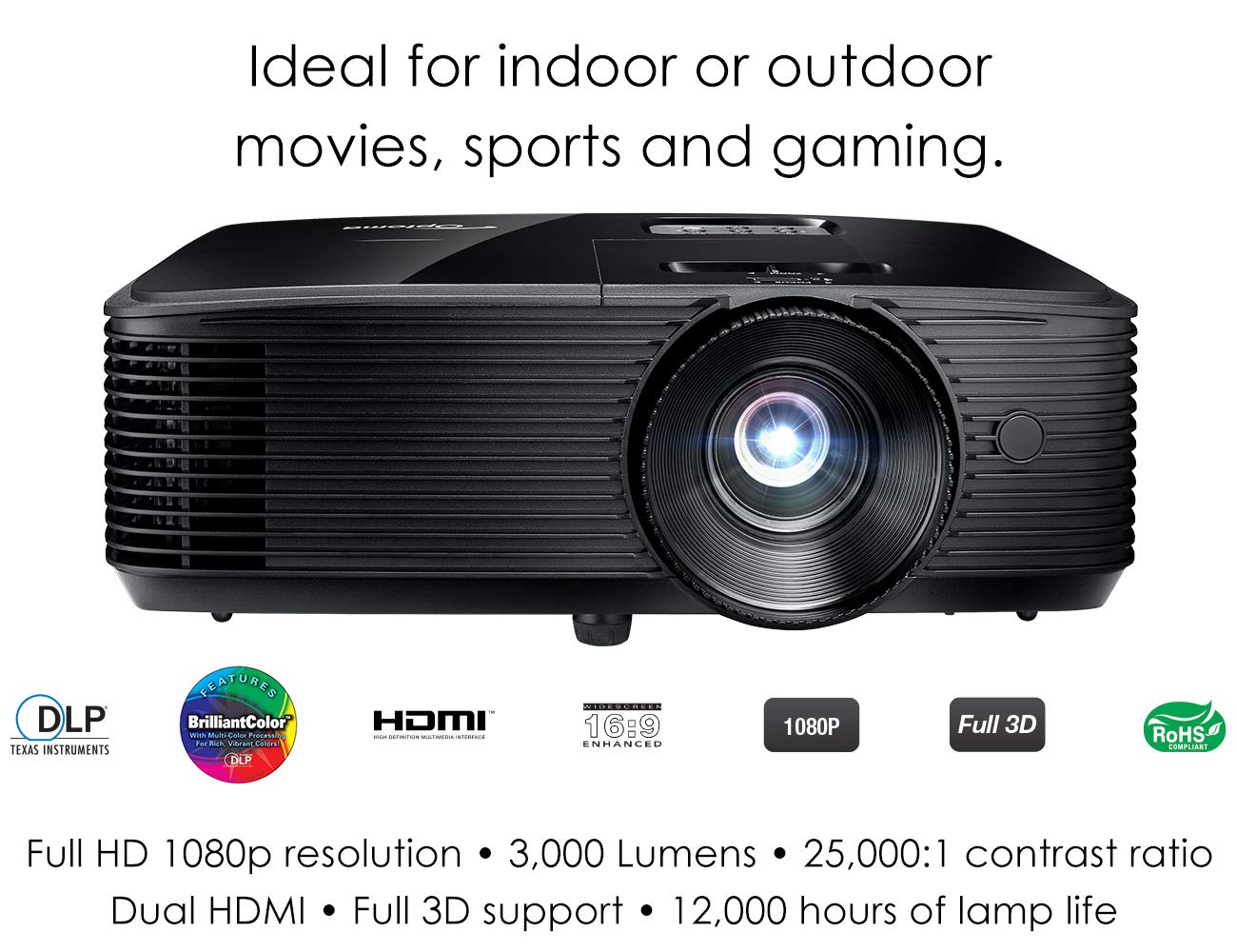 מקרן מבית Optoma HD143X 1080p