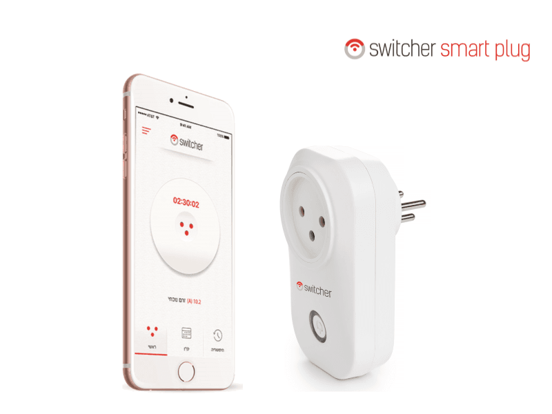 שעון שבת / שקע חכם Switcher Smart Plug הנשלט באמצעות Wi-Fi  במחיר חם!